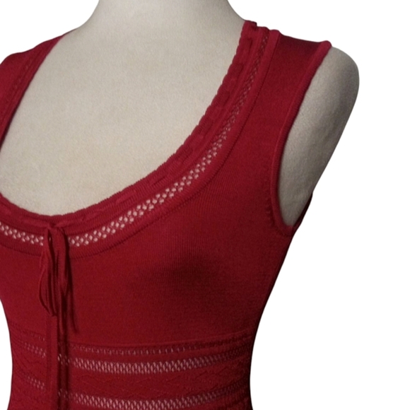 Vintage Y2K Bebe Raspberry Cerise Stretch Bandage Mini Dress Size Small - Picture 4 of 8